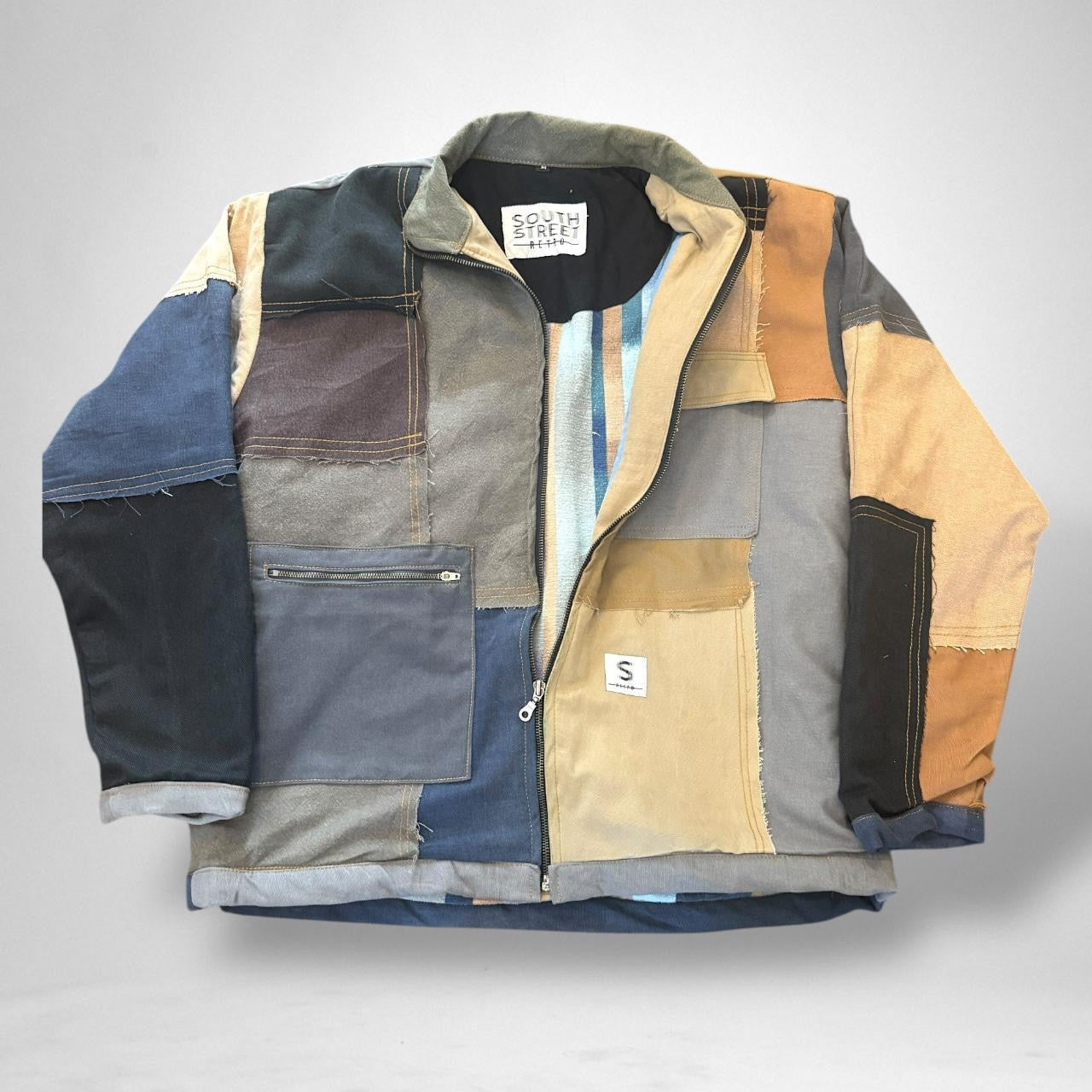 Reworked South Street Retro Jacket – Vintage 90s Style Streetwear