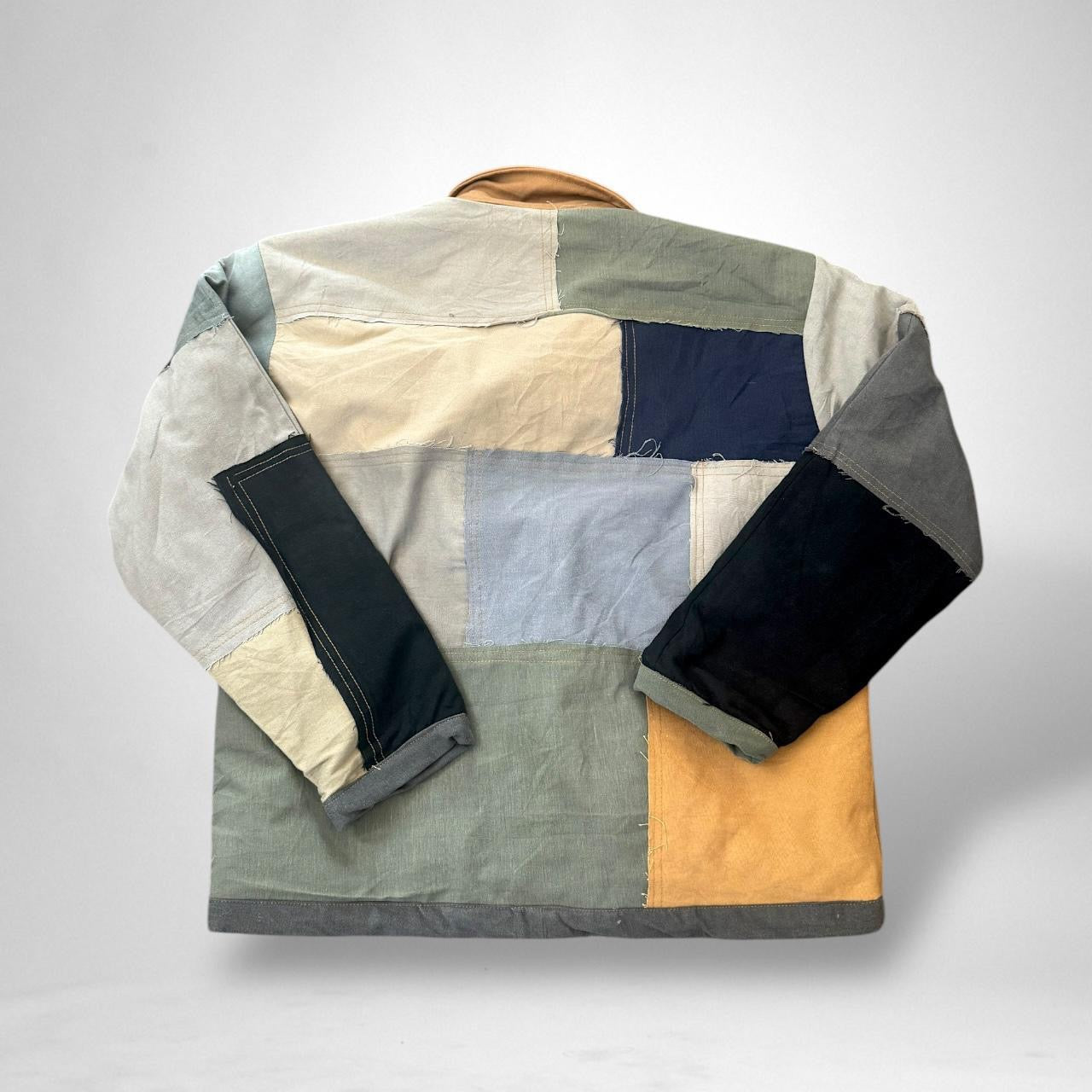 Retro Patchwork Reworked Jacket – South Street Vintage 90s Upcycled Streetwear