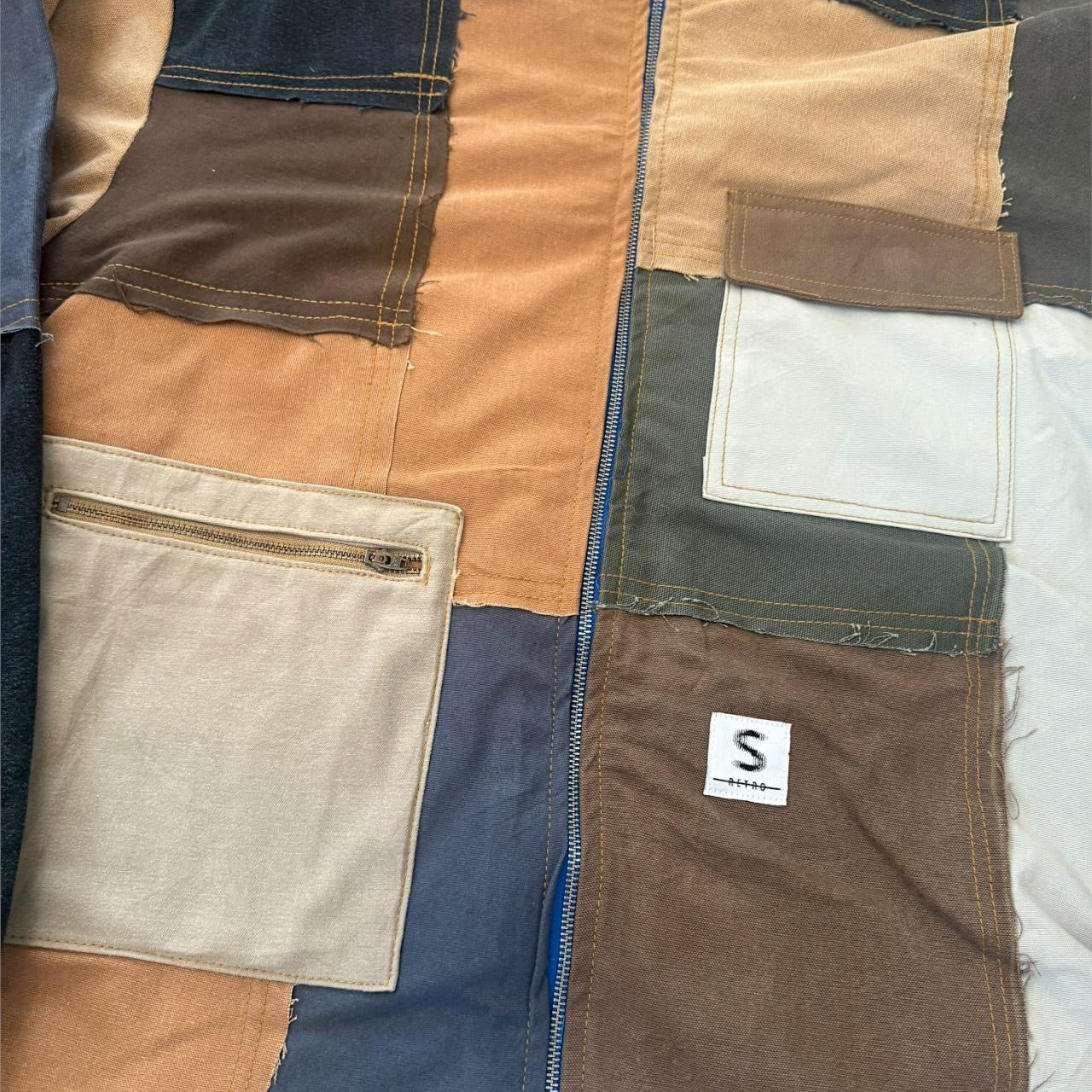 Reworked South Street Retro Patchwork Jacket — 90s Upcycled Streetwear