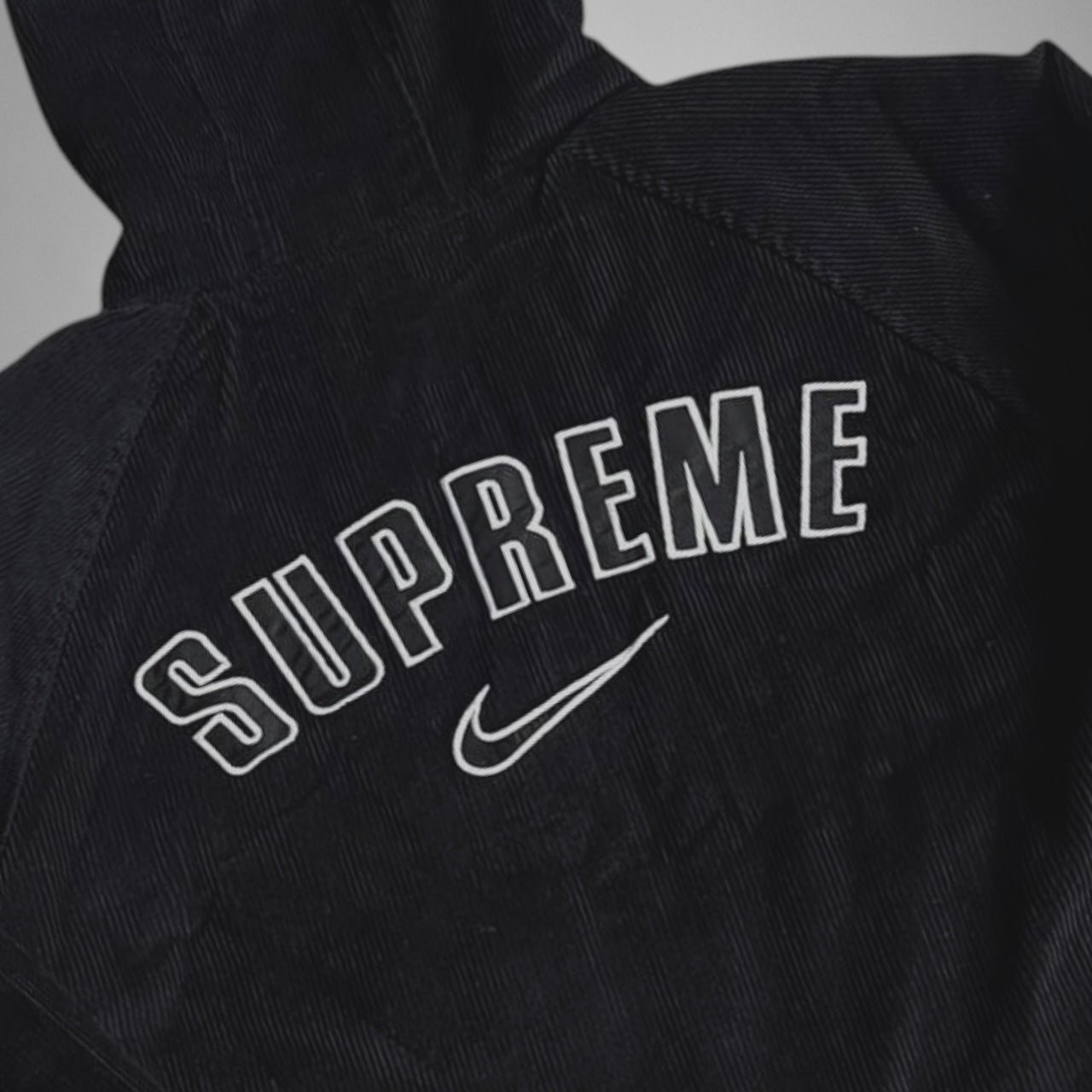 Nike x Supreme Black Corduroy Jacket – Limited Edition Streetwear Collaboration