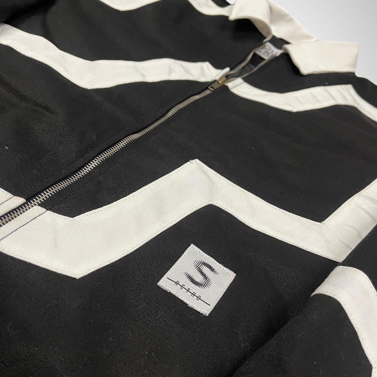 Black and White South Street Retro Zigzag Jacket - South Street Retro Ltd