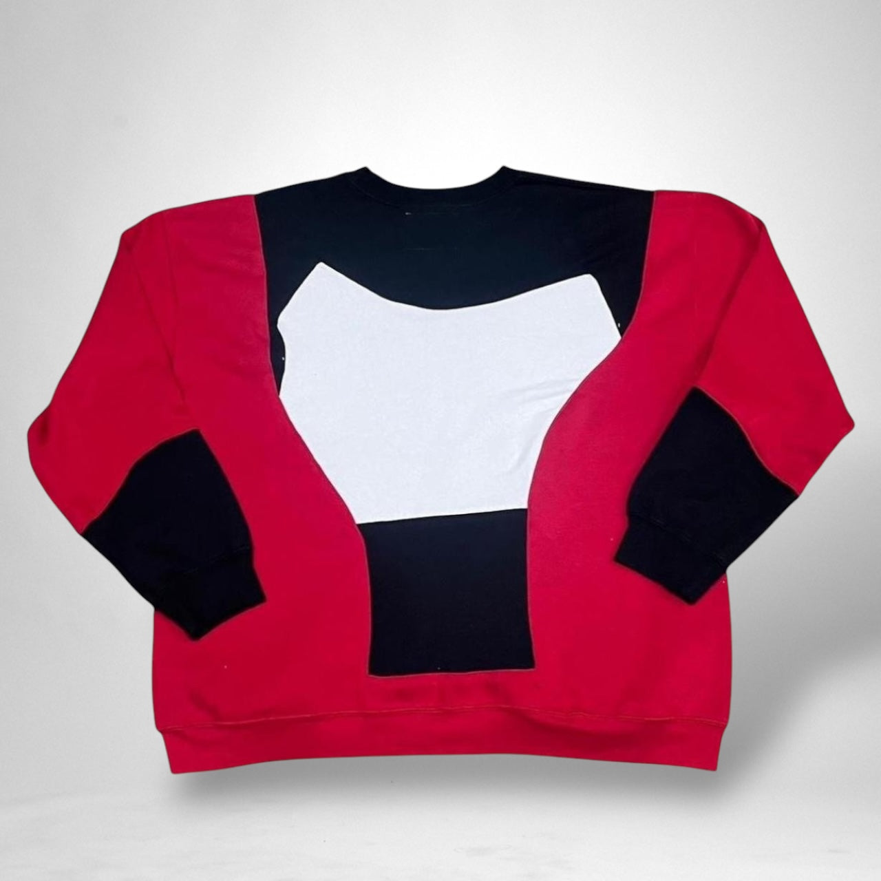 Reworked Champion Jumper – Red, Black & White - South Street Retro Ltd