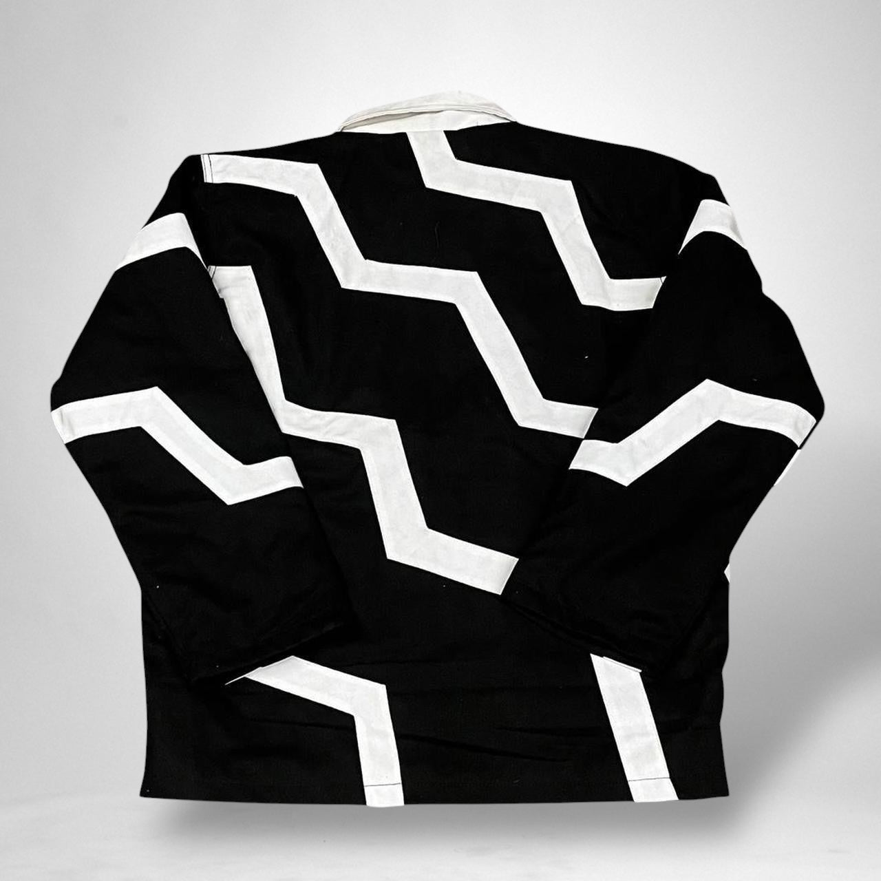Black and White South Street Retro Zigzag Jacket - South Street Retro Ltd