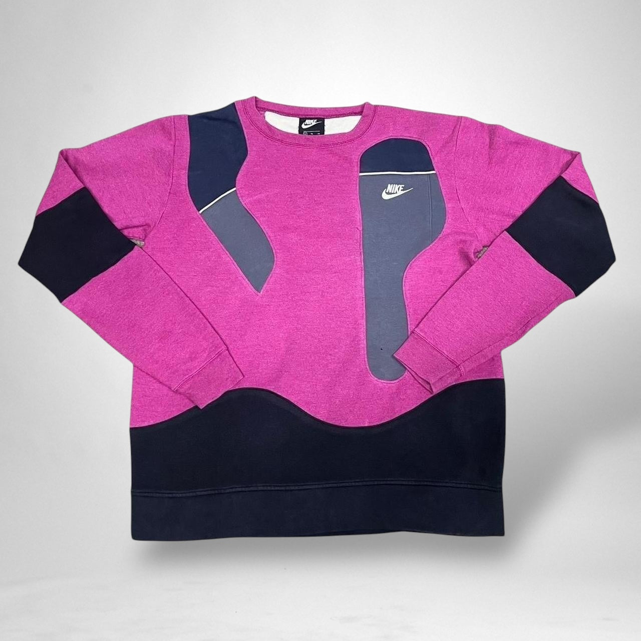 Reworked Pink and Black Nike Jumper