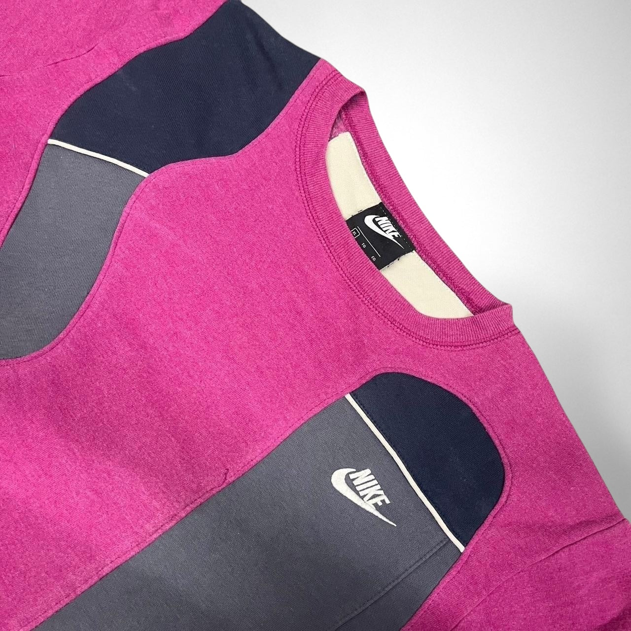 Reworked Pink and Black Nike Jumper