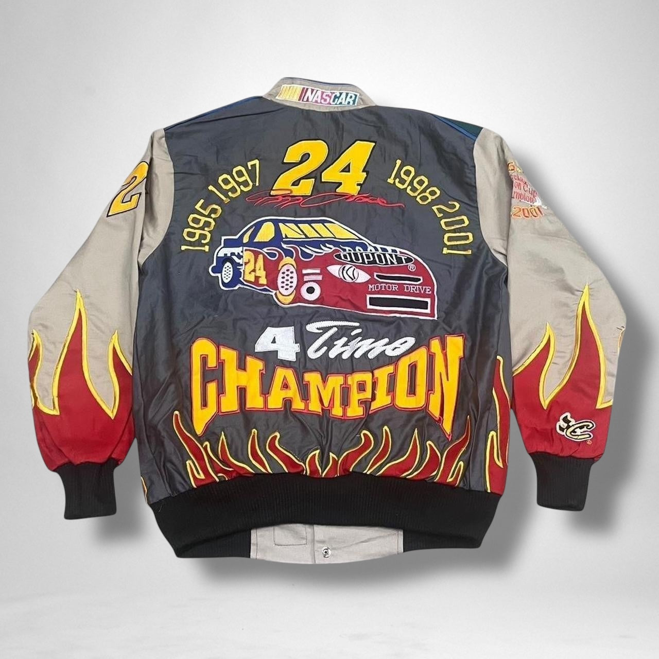 Vintage Deadstock Racing Jacket – Retro Motorsport Style, Unworn 90s NASCAR Bomber