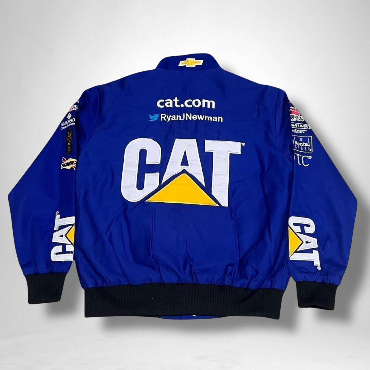 Deadstock Vintage Navy White Racing Jacket – Retro Motorsport Style, Rare Streetwear Find