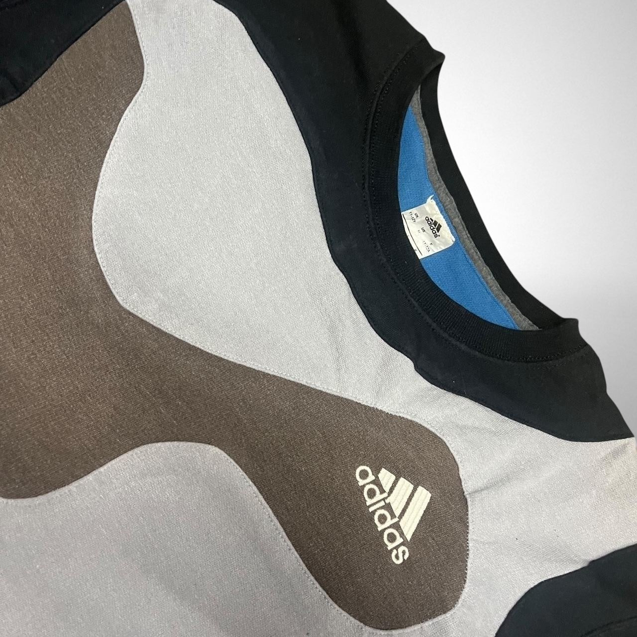 Reworked Adidas Jumper – Black & Grey - South Street Retro Ltd