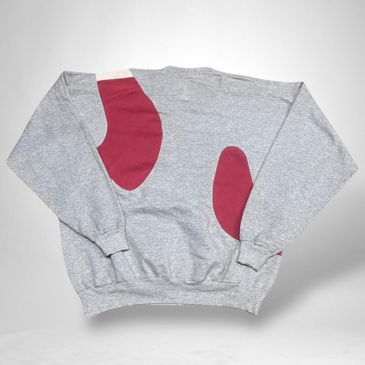 Reworked Grey and Red Puma Jumper - South Street Retro Ltd