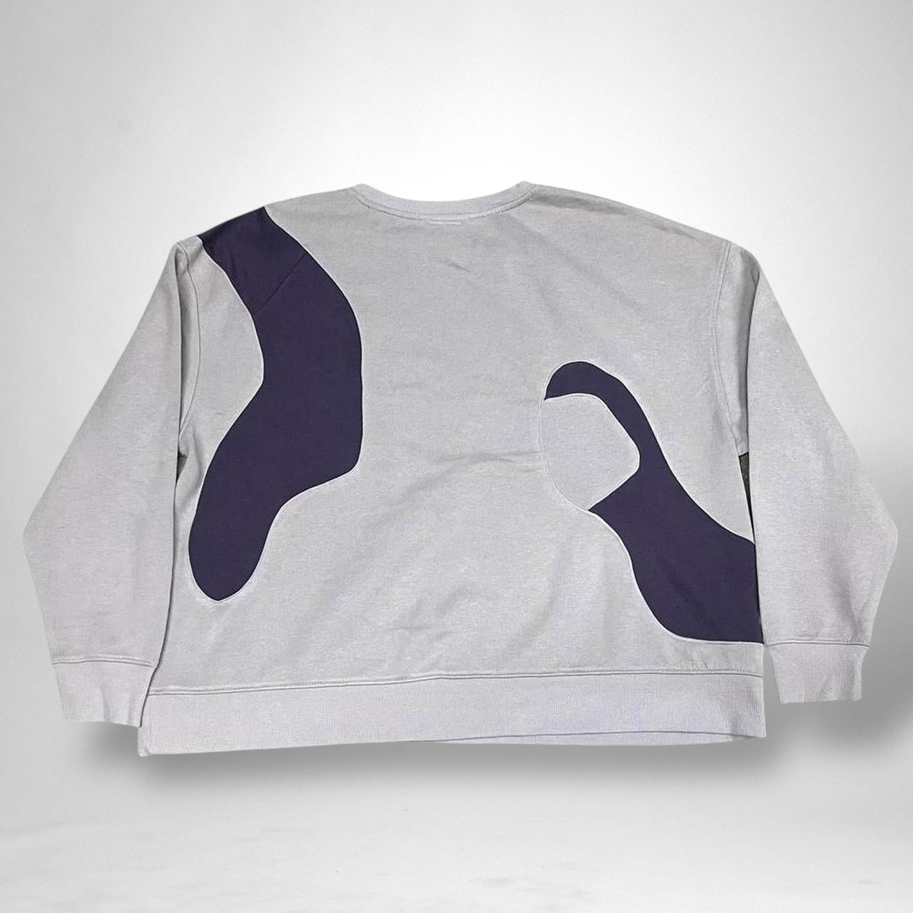 Reworked Nike Jumper – Grey & Navy - South Street Retro Ltd