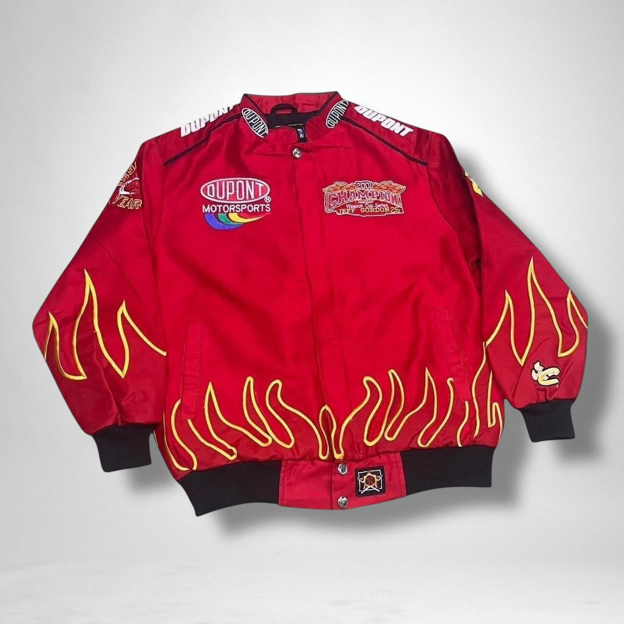 Vintage Deadstock Red Racing Jacket – Retro Motorsport Style, Unworn 90s Streetwear