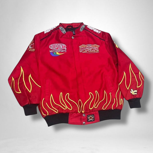 Vintage Deadstock Red Racing Jacket – Retro Motorsport Style, Unworn 90s Streetwear
