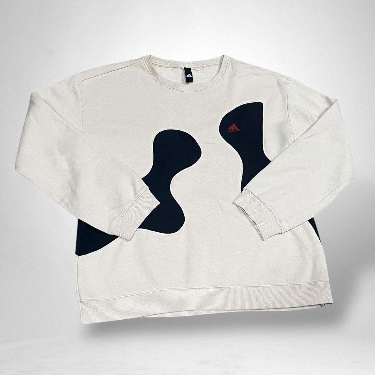 Vintage Rework adidas Jumper – Black & Cream