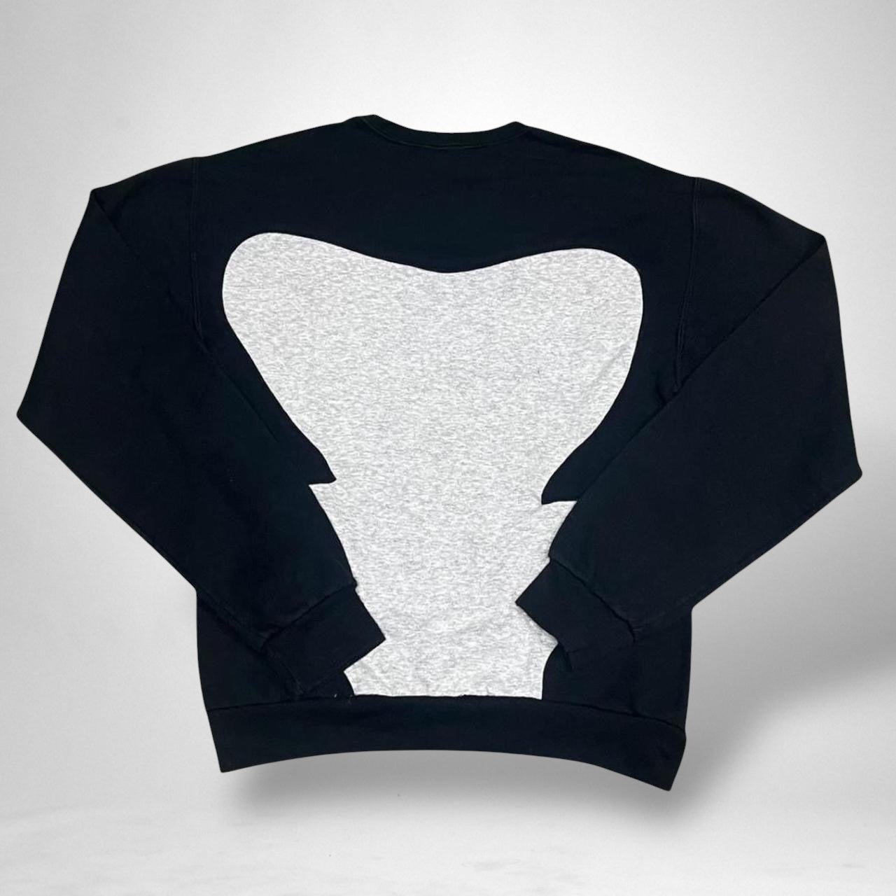 Reworked Champion Jumper in Grey & Black - South Street Retro Ltd