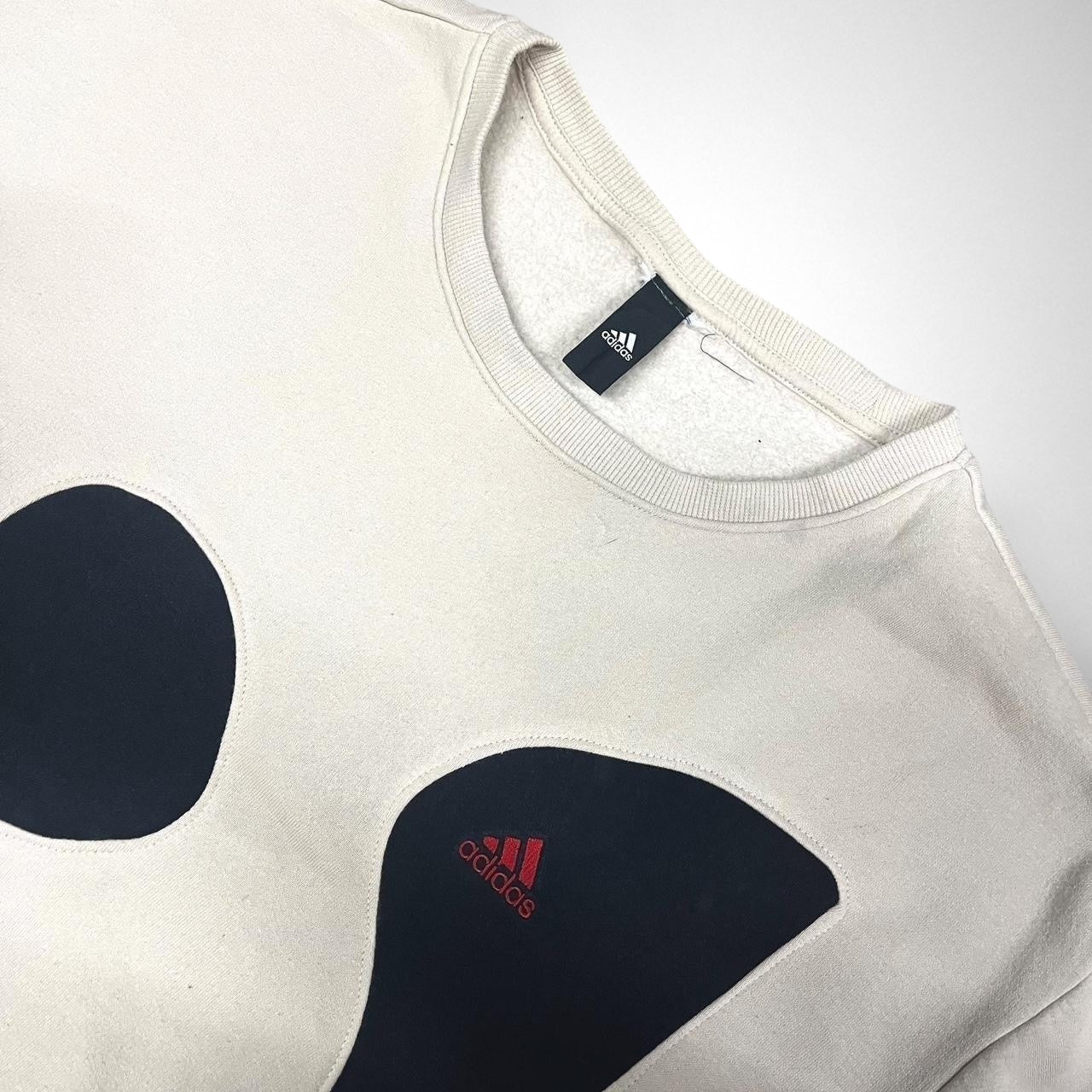 Vintage Rework adidas Jumper – Black & Cream
