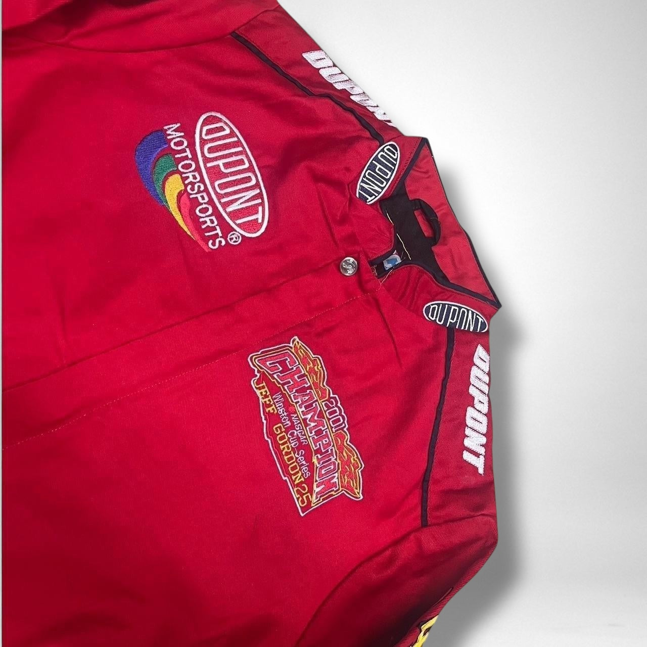 Vintage Deadstock Red Racing Jacket – Retro Motorsport Style, Unworn 90s Streetwear