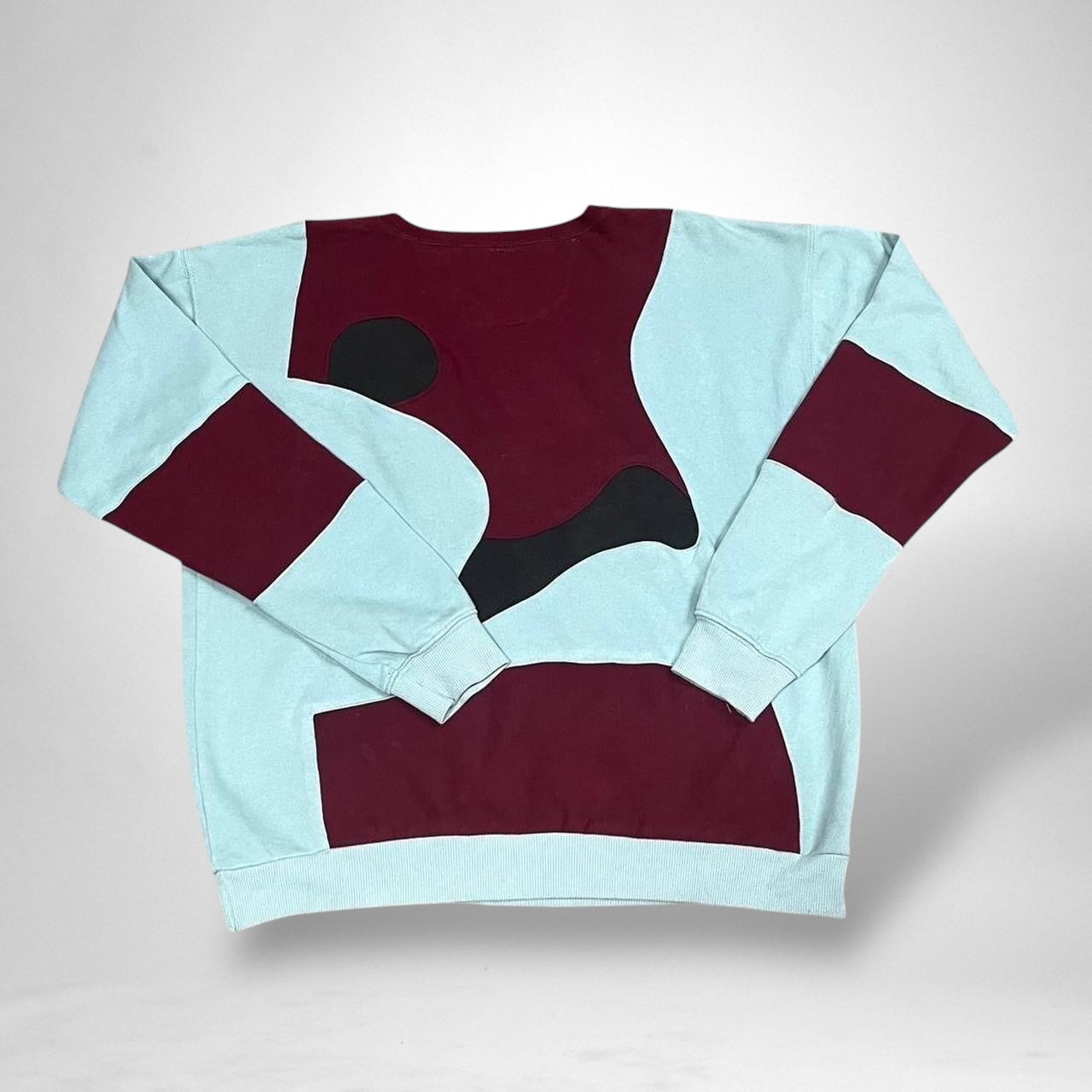 Reworked Nike Jumper – Burgundy & Turquoise
