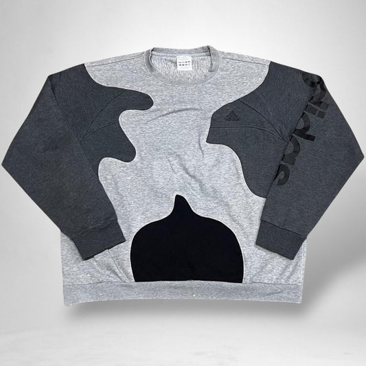 Reworked Grey Adidas Jumper - South Street Retro Ltd