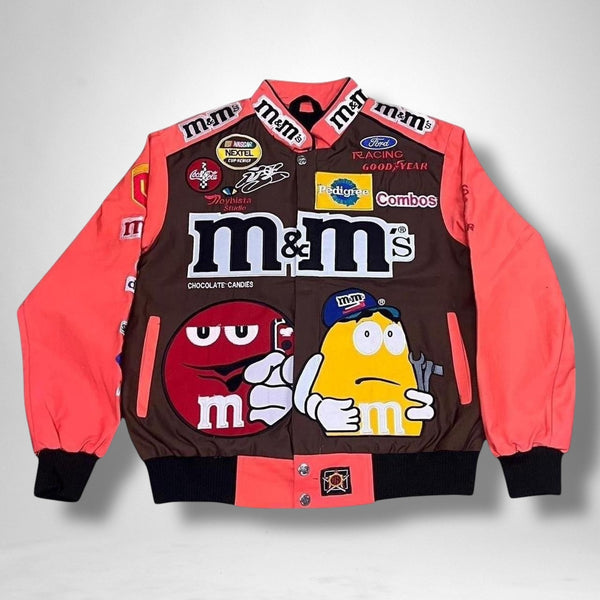 Deadstock Vintage M&M Racing Jacket Brown Pink Streetwear