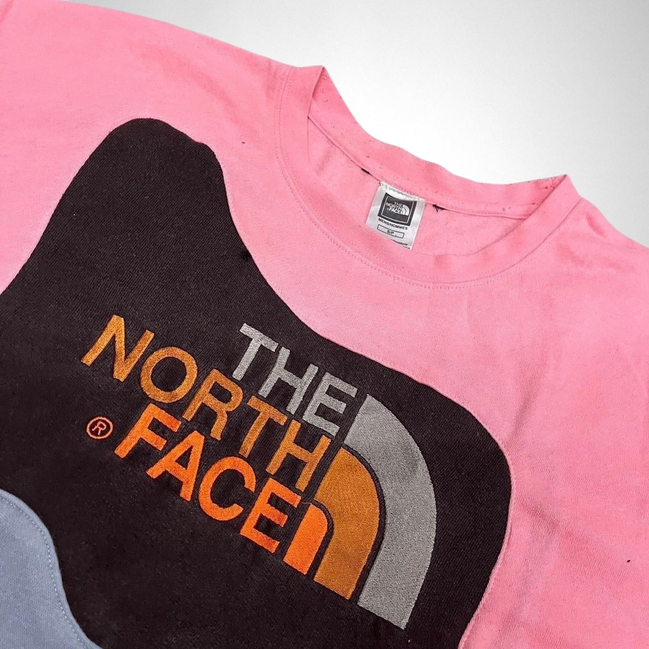 Reworked North Face Jumper – Pink, Black & Grey - South Street Retro Ltd