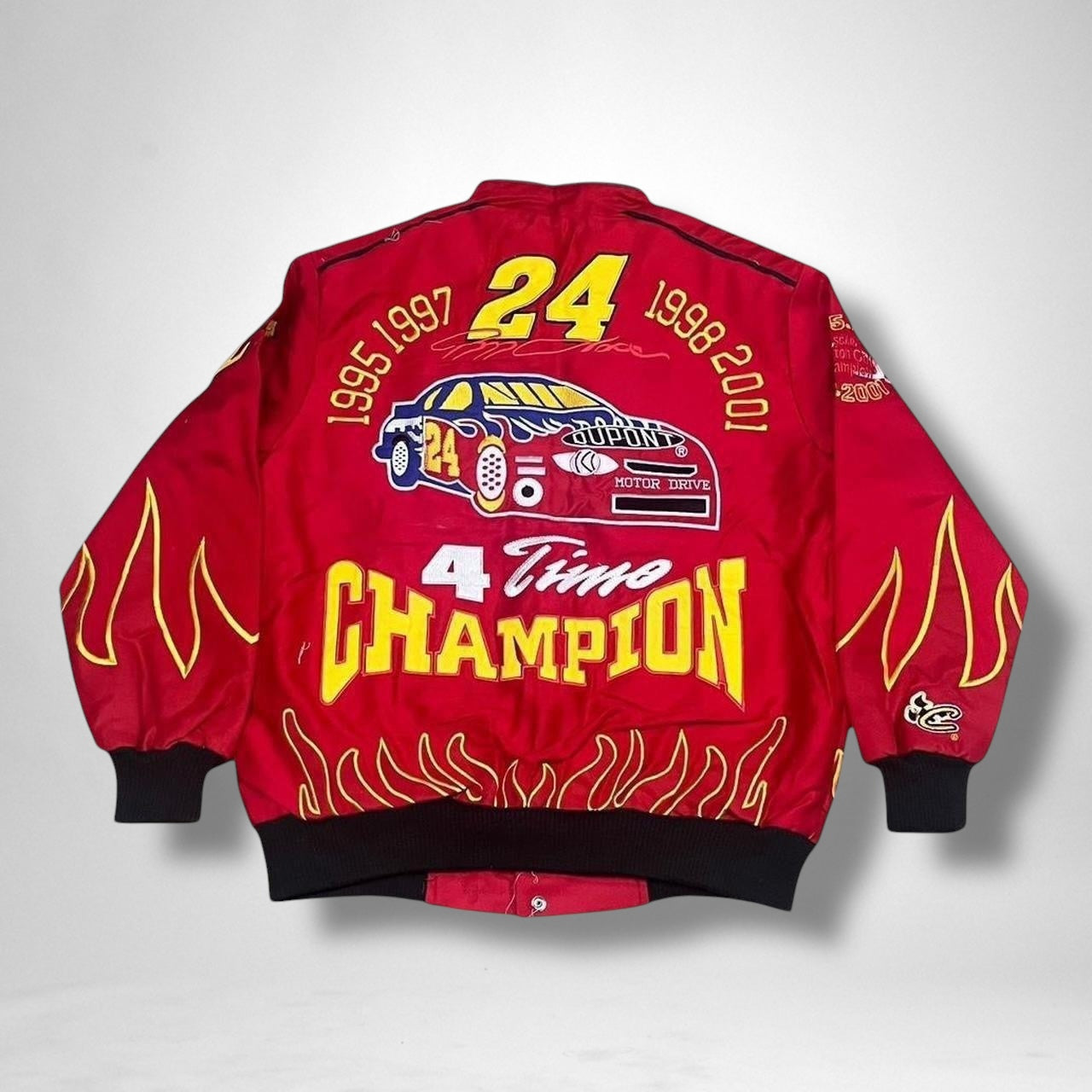 Vintage Deadstock Red Racing Jacket – Retro Motorsport Style, Unworn 90s Streetwear