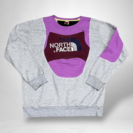 Reworked The North Face Jumper – Grey & Pink - South Street Retro Ltd