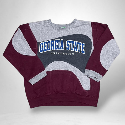 Vintage Reworked Georgia State University Sports Jumper - South Street Retro Ltd