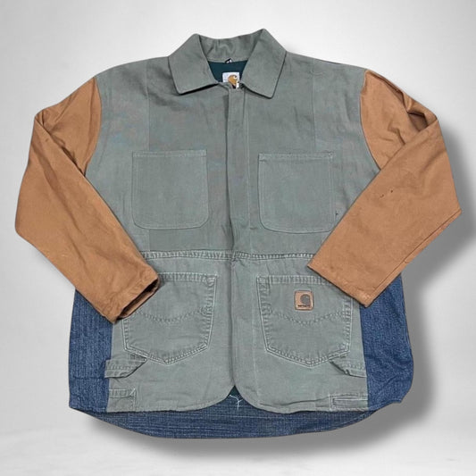 Custom vintage Carhartt jacket reworked into a unique streetwear staple with modern detailing.